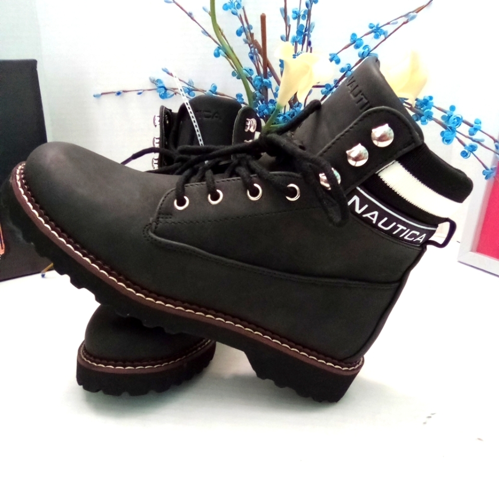 Nautica Boots Women's Size 6.5 Galiah Black  Shoes